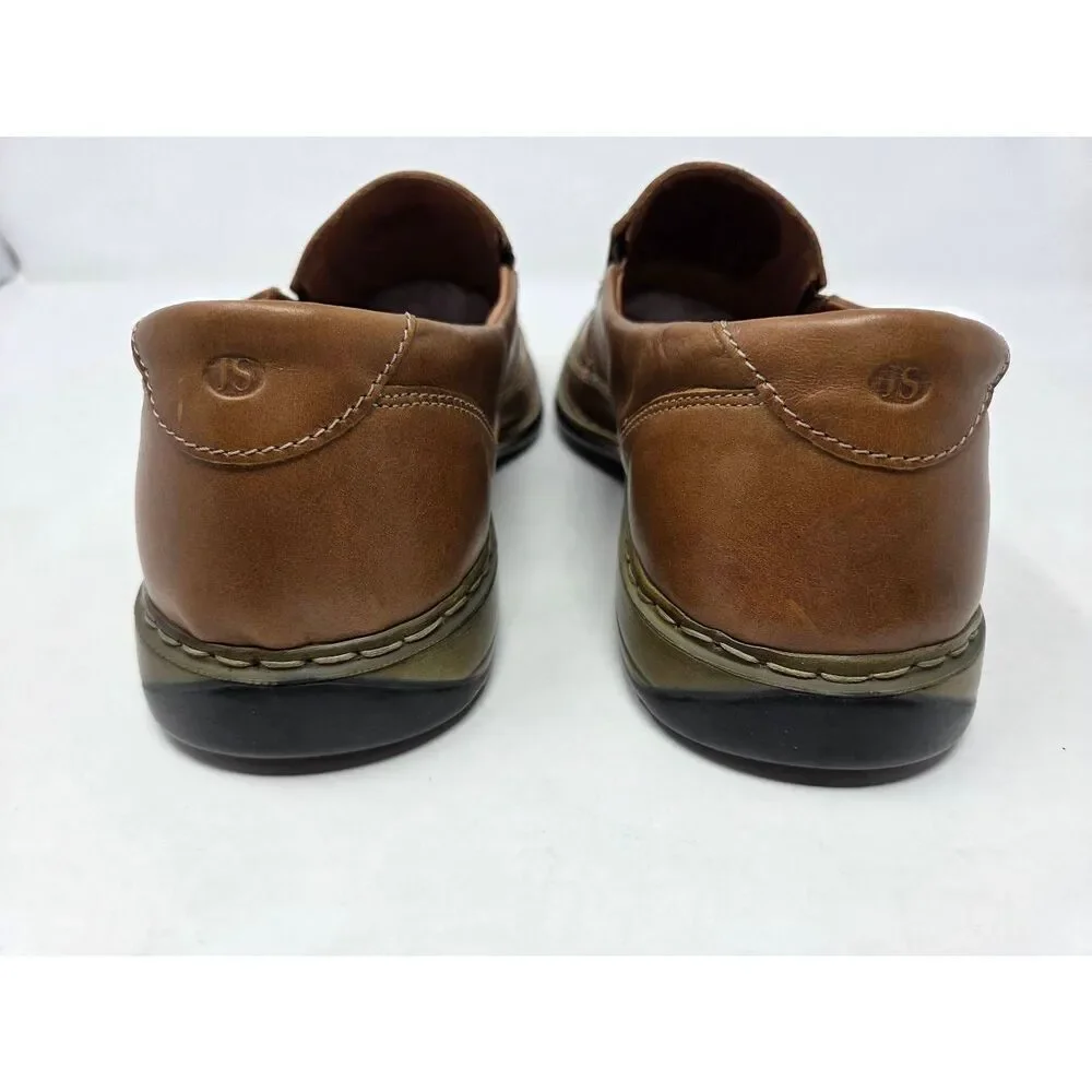 JOSEF SEIBEL MENS SIZE 45 US 12 BROWN LEATHER FISHERMAN SANDAL SHOES COMFORT